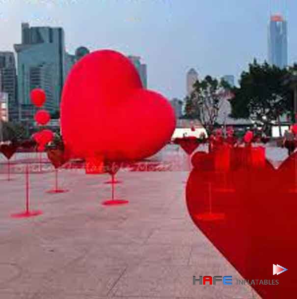 Inflatable Red Heart