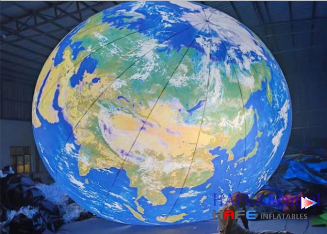 Customizable LED Inflatable Globe Light for Event Decoration Continuous Inflation Design