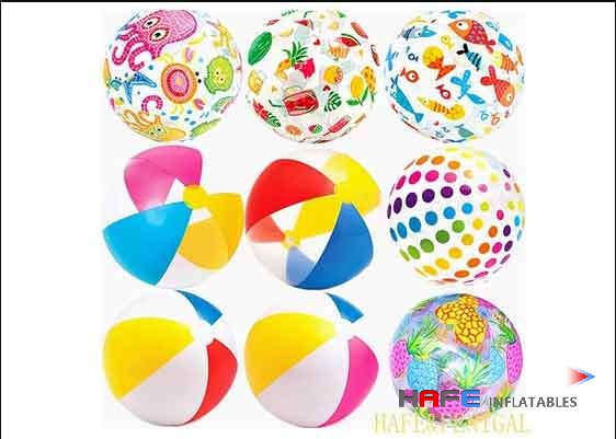 0.4m-0.6m Small Inflatable Floating Beach Balls Advertising Inflatables