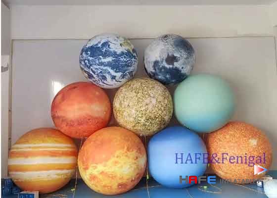 1-3m Planet Art Balloon with LED Light | Customizable Advertising Inflatables for Event Atmosphere Decoration