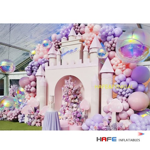 Inflatable Double Layer PVC Iridescent Shiny Mirror Balloons Smooth Detachable for Birthday Parties Photo Studios Event Deco